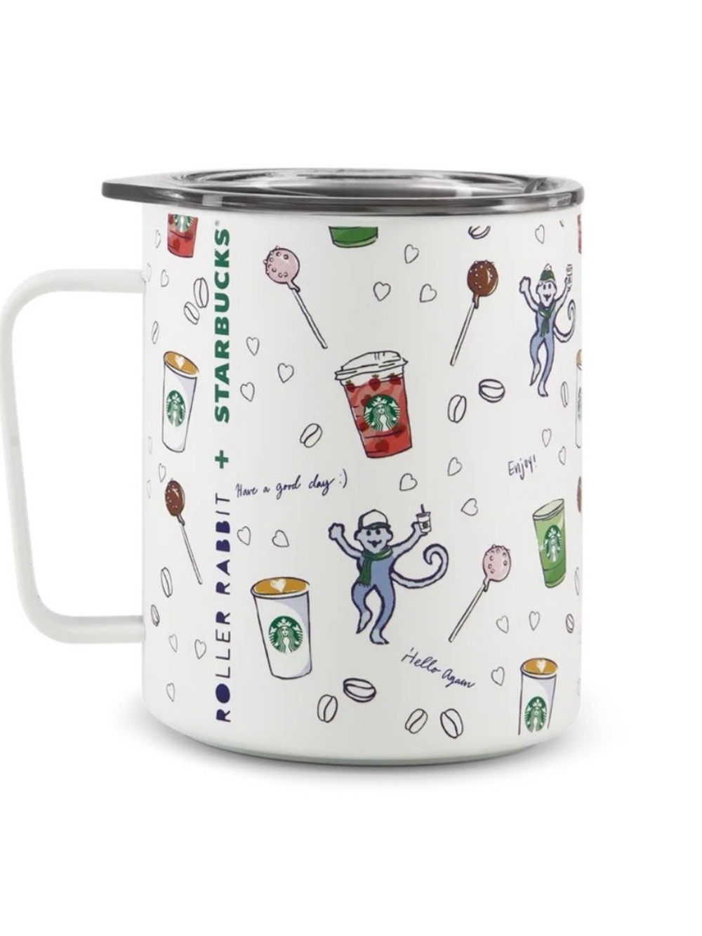 Starbucks x Roller Rabbit Coffeehouse Bonanza Steel Coffee Mug